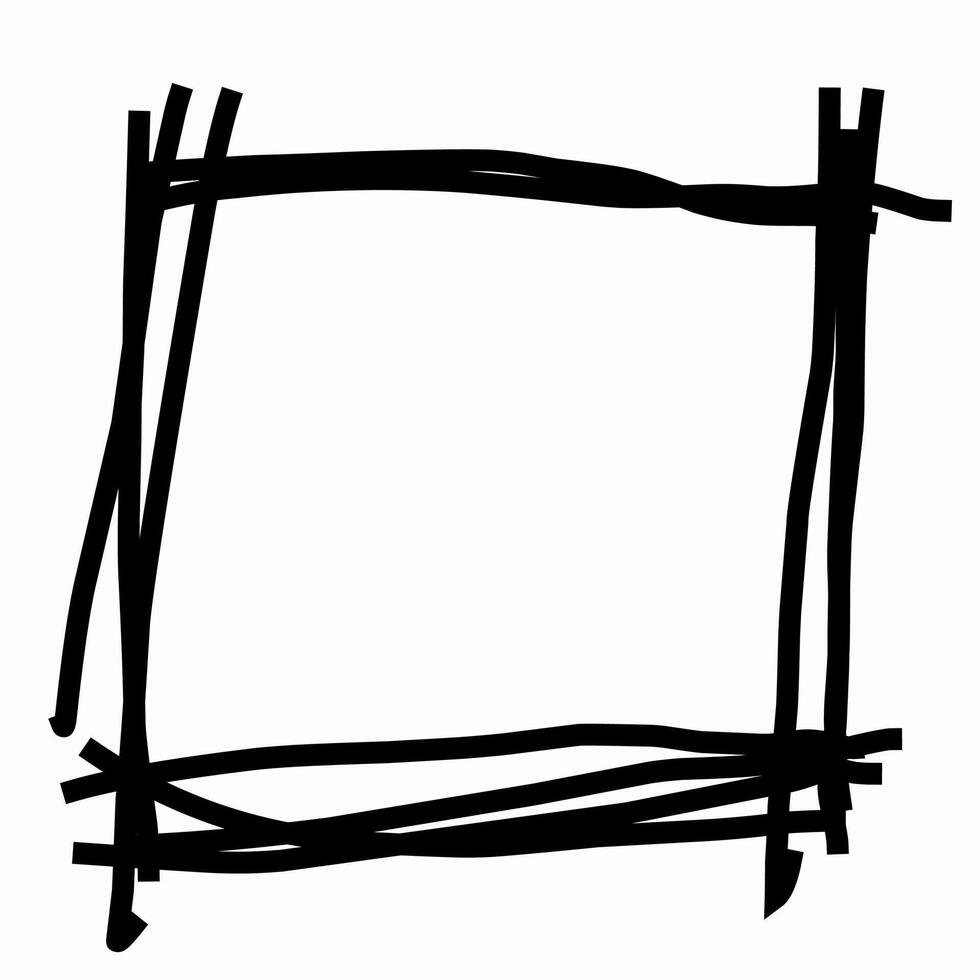 Artistic Doodle Border Elements vector
