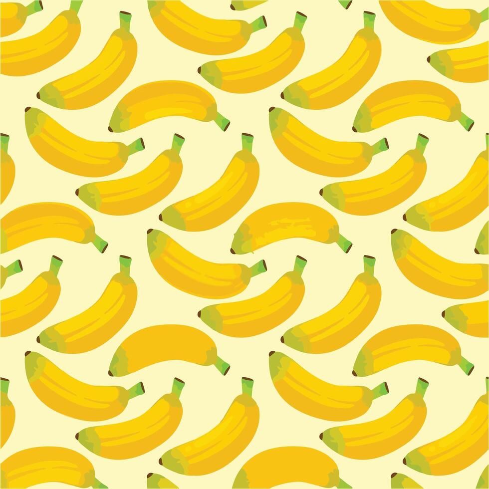 Seamless pattern with bananas on a light background. illustration. vector