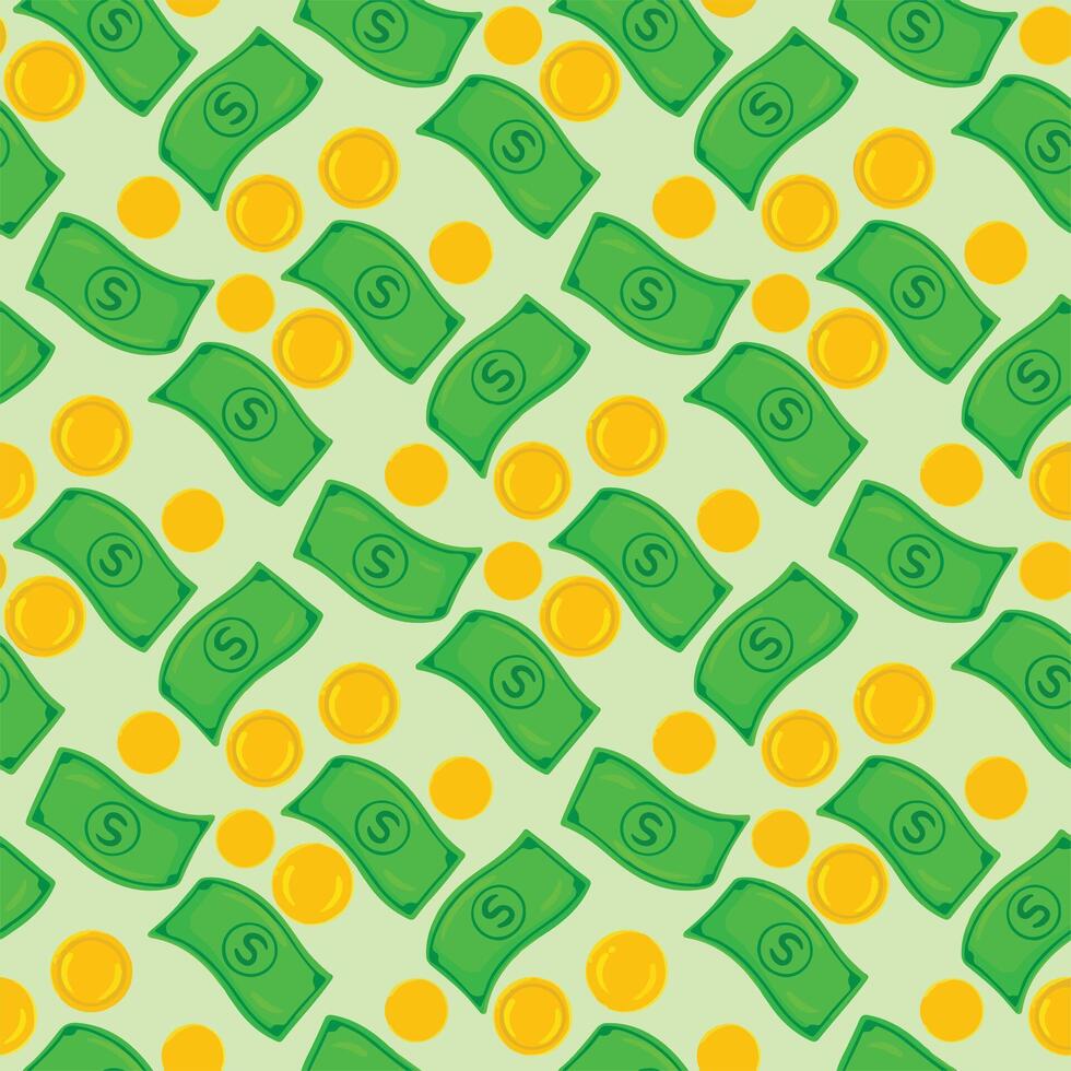 Seamless pattern with money. illustration for your design. vector