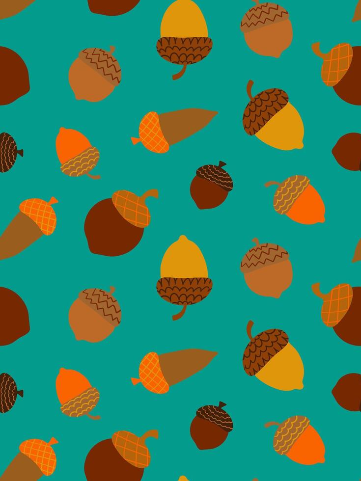 abstract simple autumn acorn seamless pattern creative design fall season nature inspired wallpaper elegant forest theme vector