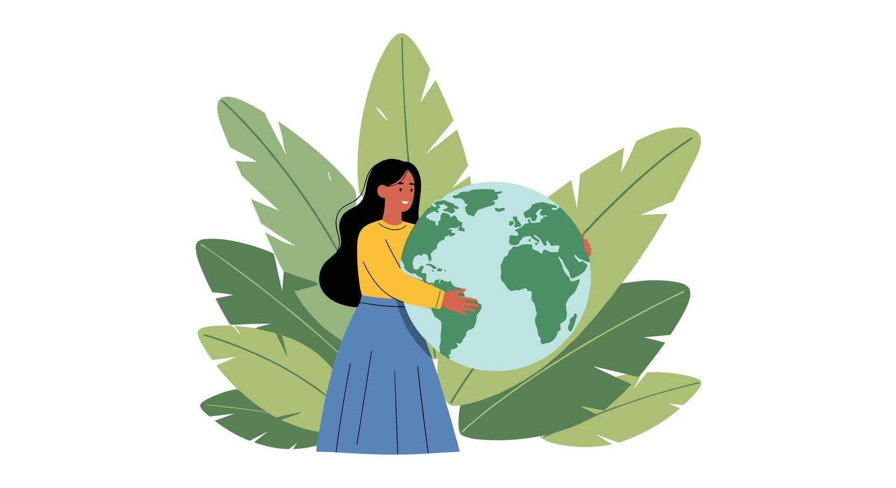 Protecting The Planet and Building a Sustainable Future for Generations to Come vector