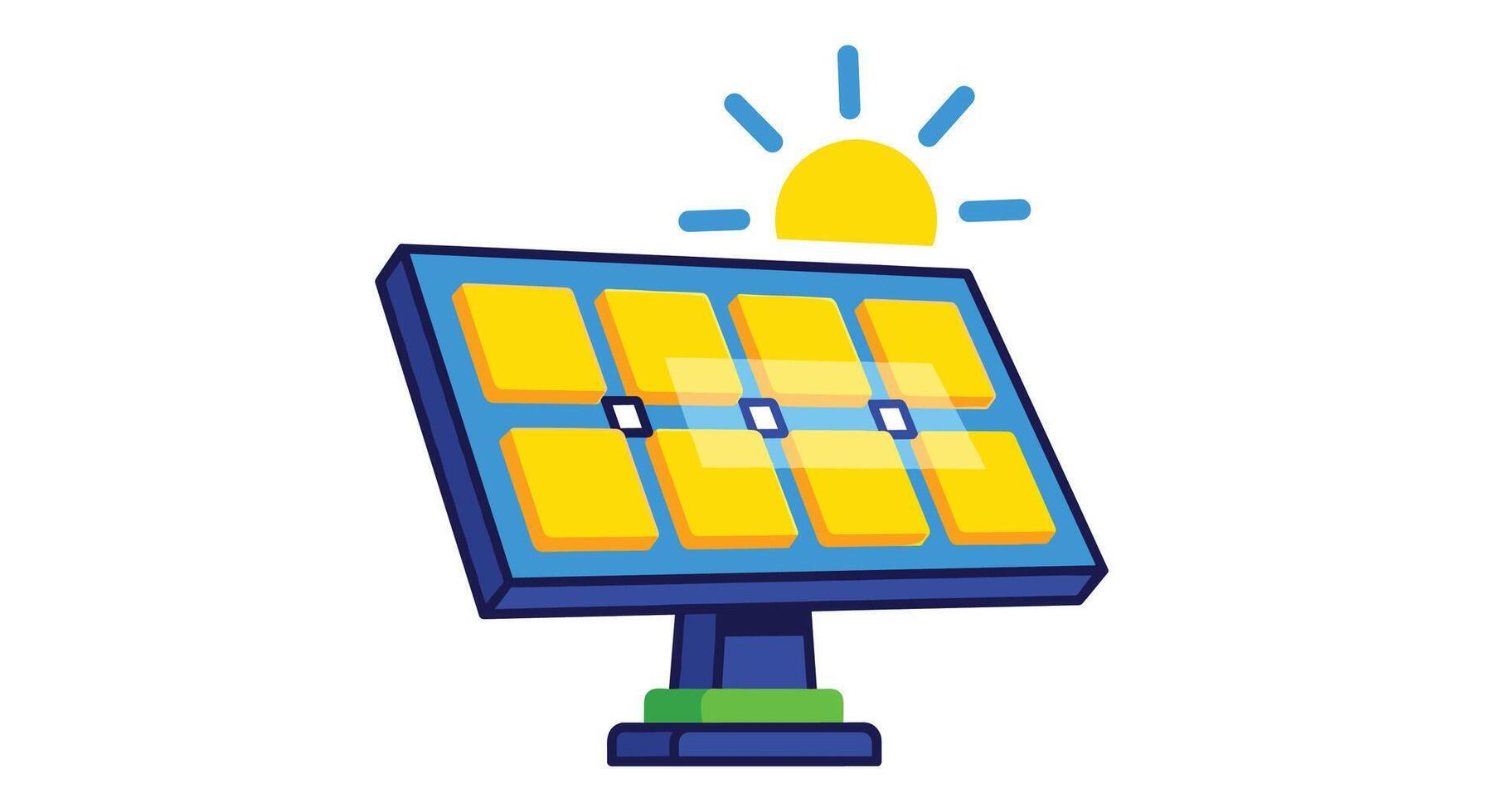 Harnessing the Sun A Sustainable Future Powered by Solar Energy And Nature vector