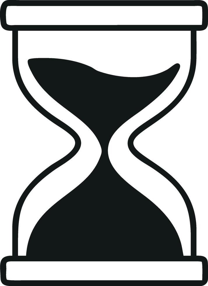 Hourglass Sand Timer Symbol Icon Design vector