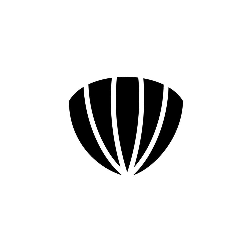 Shell design featuring classic lines and a smooth silhouette ideal for decorative use or artistic representation vector