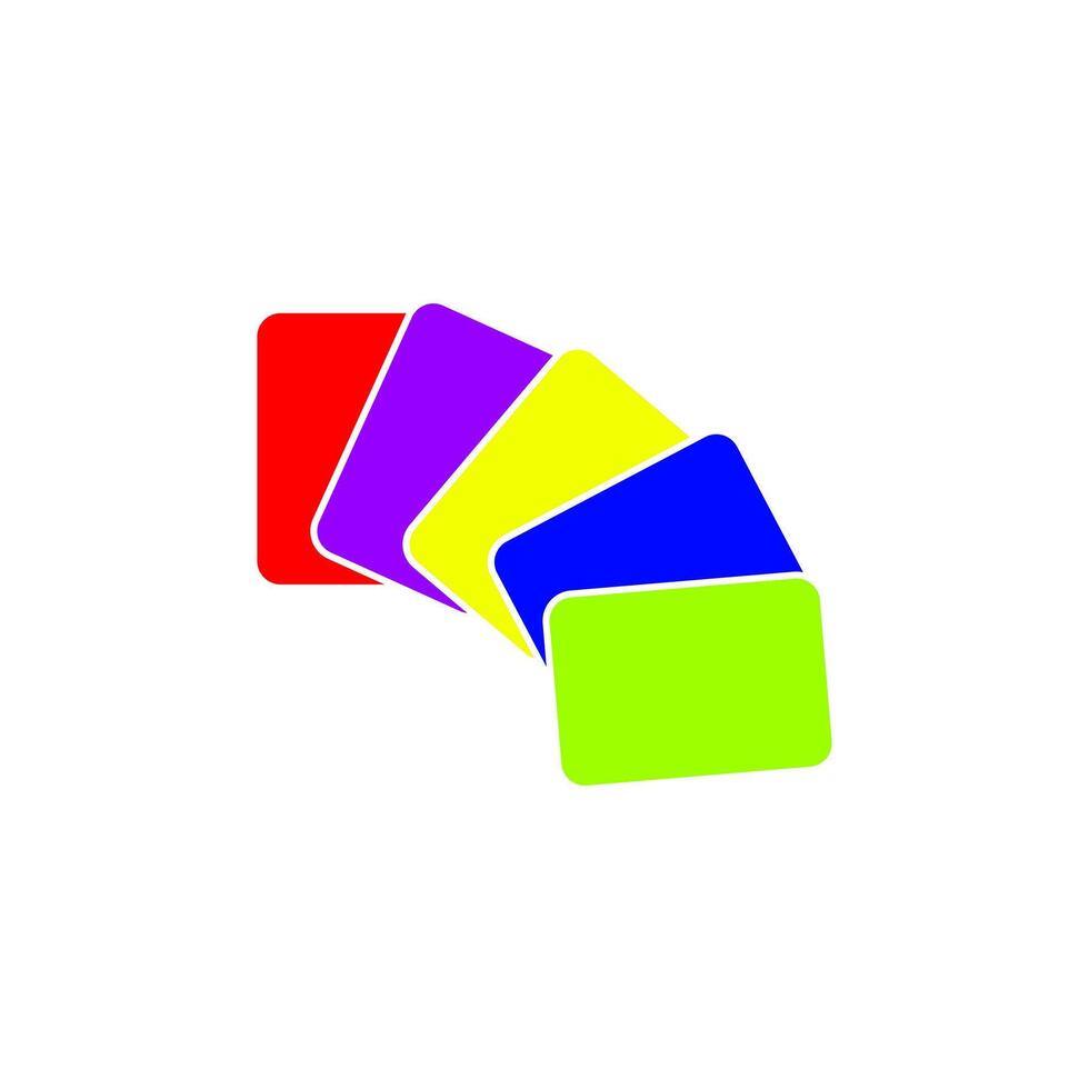 Colorful playing cards fanned out on a white background for games and activities in educational settings vector