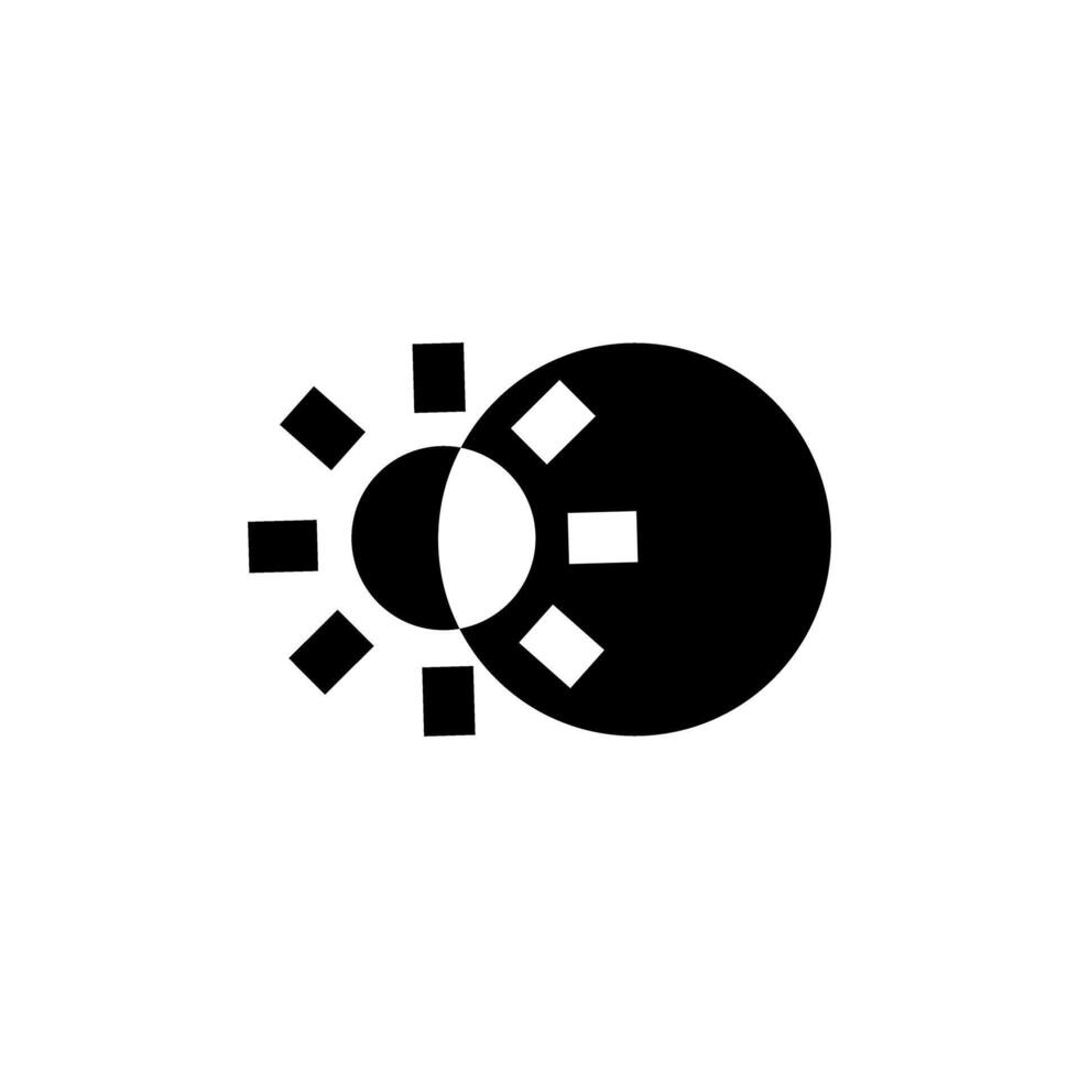 Creative design featuring geometric shapes with a sun and shadow effect in a minimalist style for artistic expression vector