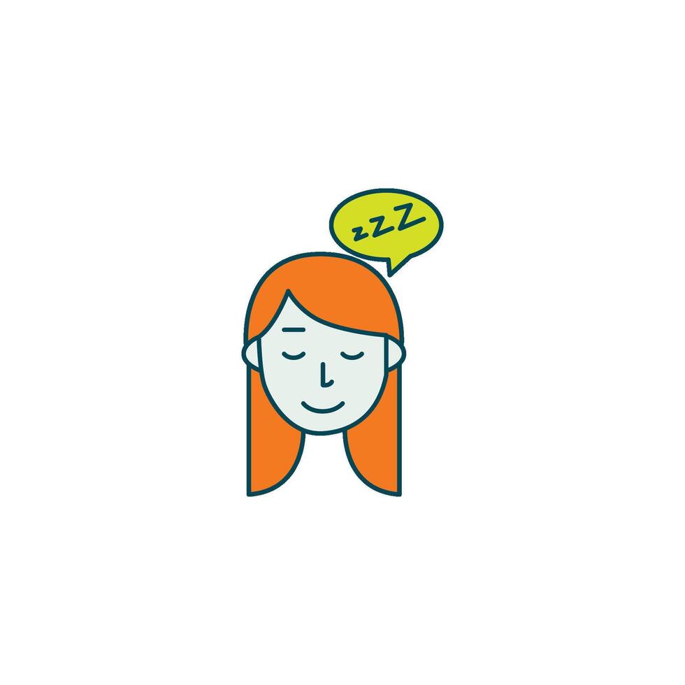 Restful Sleep and Mental Recovery vector
