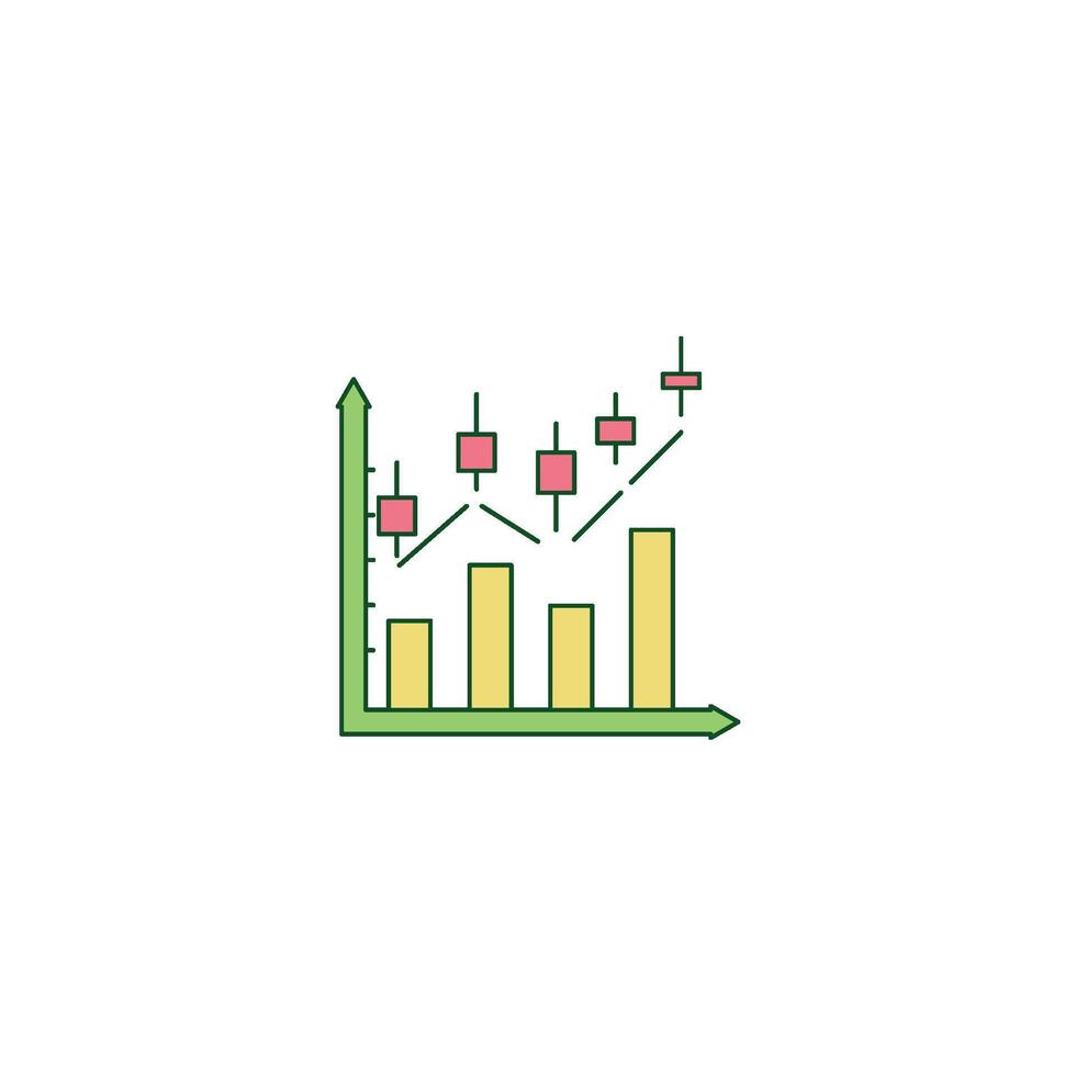 Stock Market Analysis Chart vector