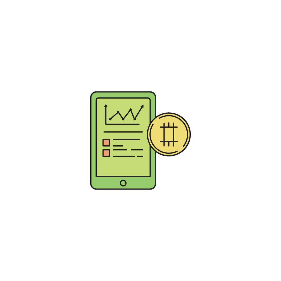 Mobile Investment Tracking vector