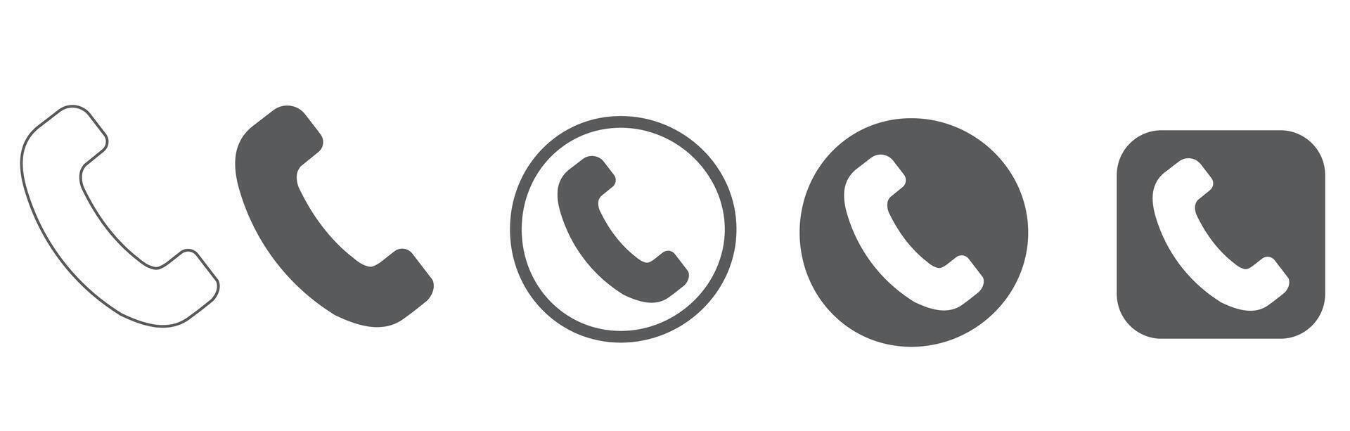 Call Icon, Modern Phone Symbol for App and Web UI vector