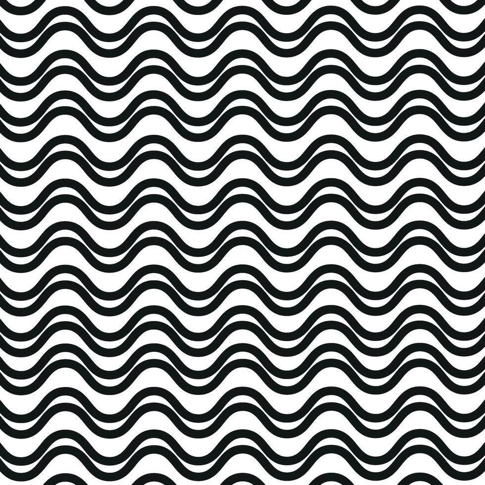 A black and white wavy pattern vector