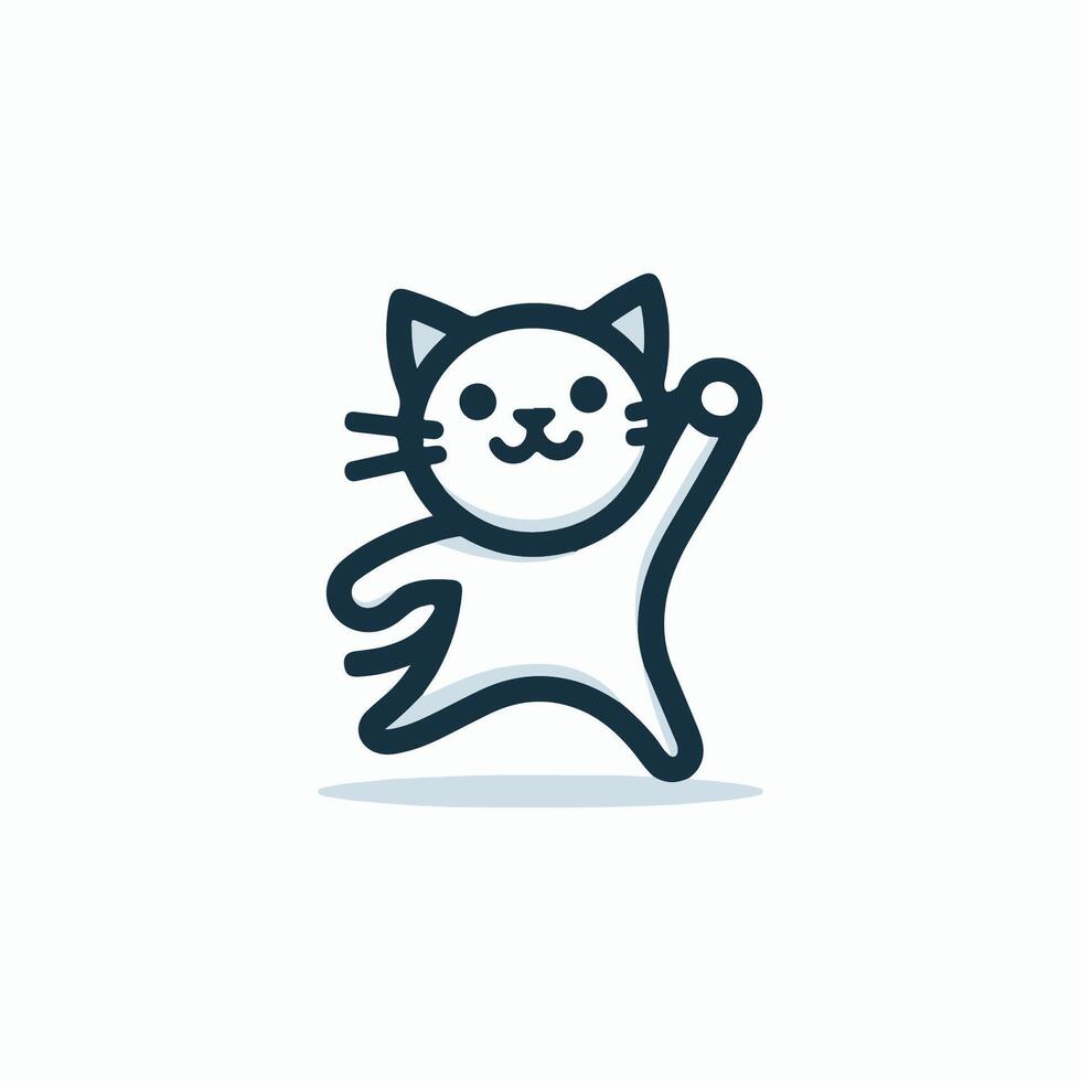 a cat is holding a ball in its paws vector