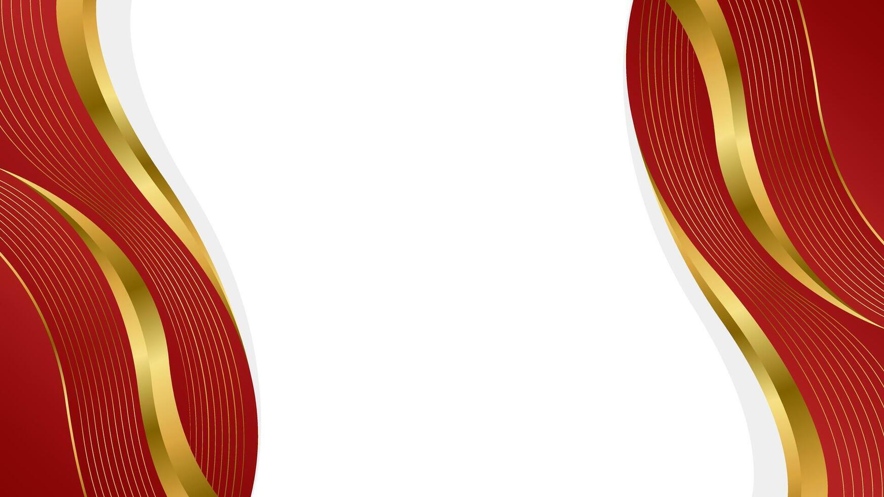 Elegant Red and Gold Abstract Wave Background. Modern luxury design. Suitable for Invitations, awards, templates, banners, covers, posters, cards, websites, and pages vector