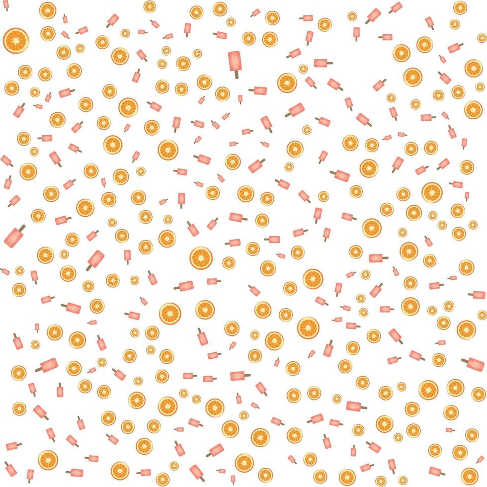 A pattern of orange and yellow dots on a white background vector