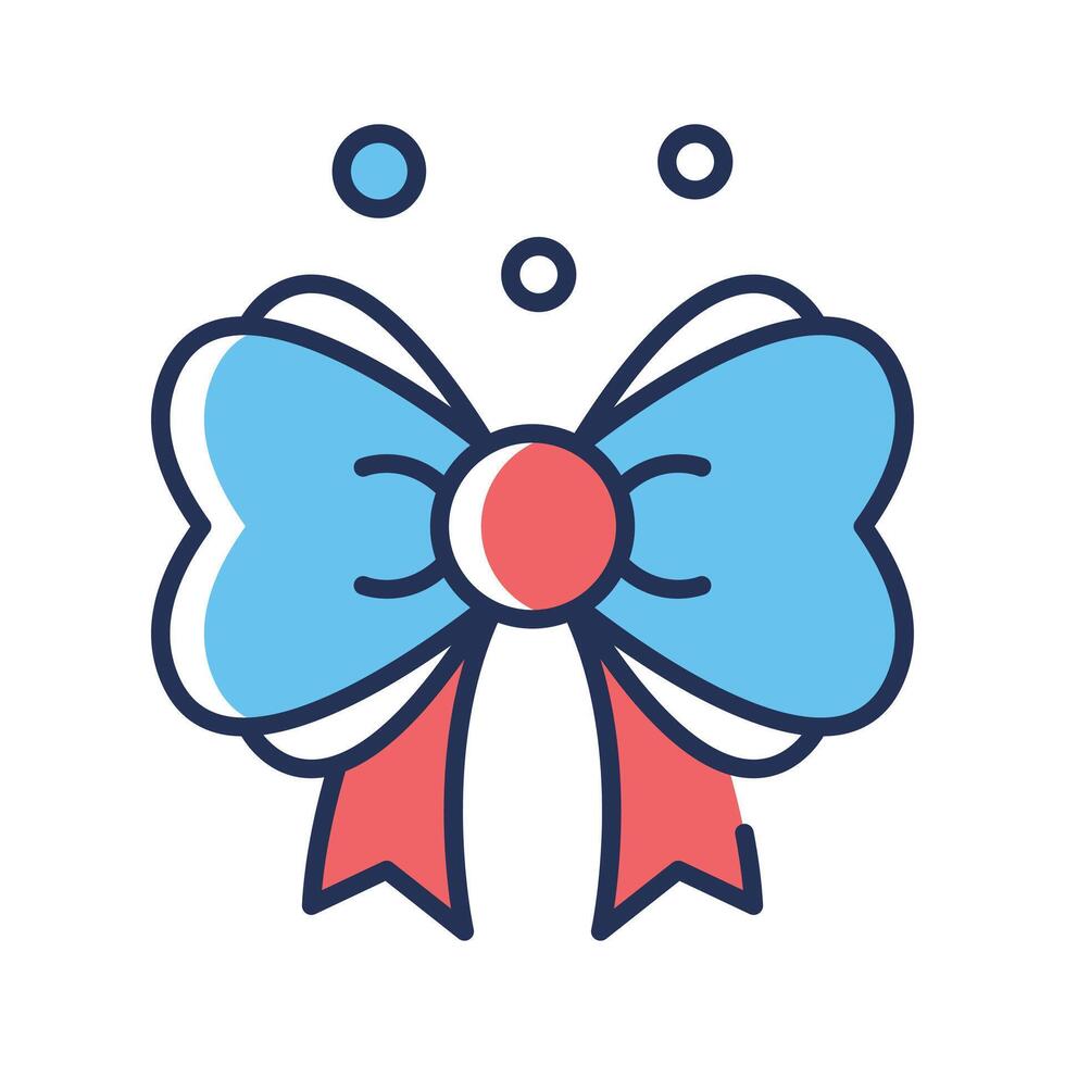 Grab this beautiful flat outline icon of ribbon bow vector
