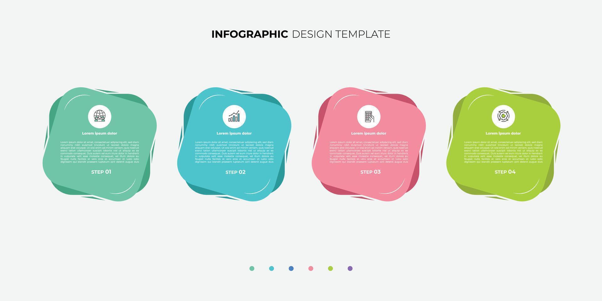 4 process infographic arrows design template. Planning, Marketing, Strategy and Business presentation vector