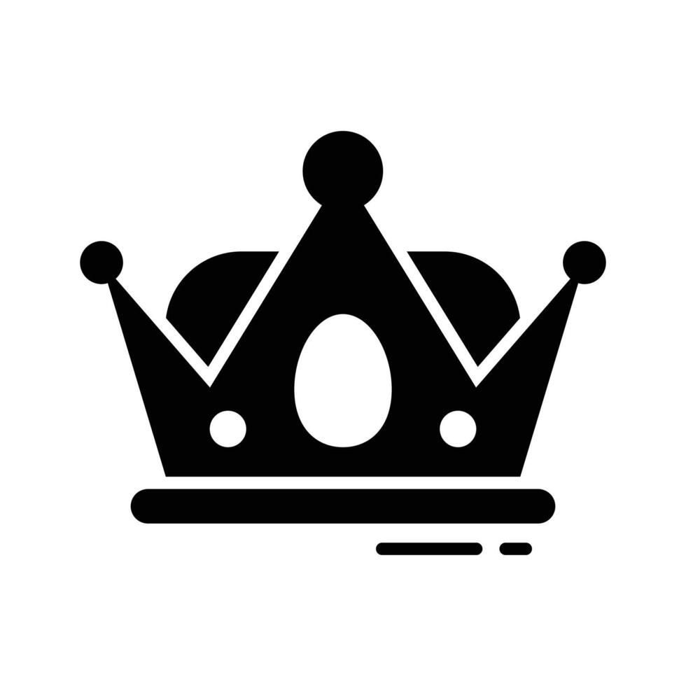 Get this amazingly designed glyph icon of crown vector