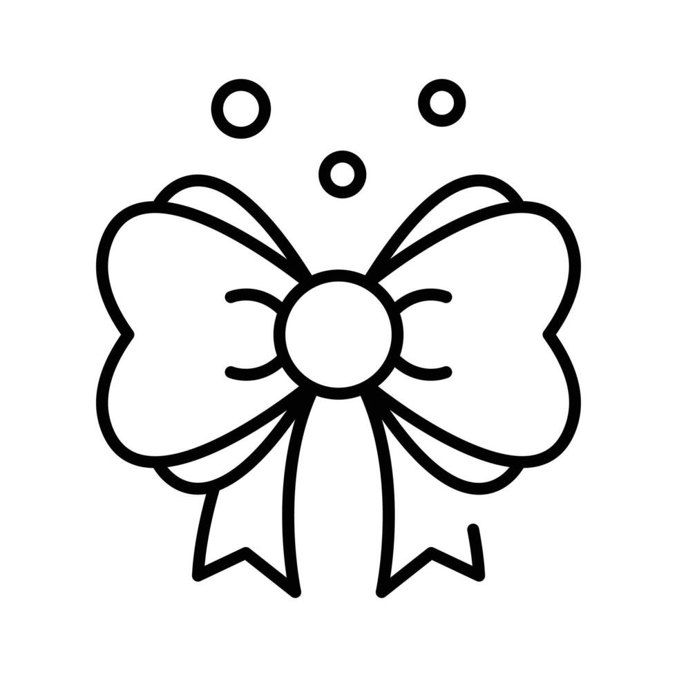 Grab this beautiful outline icon of ribbon bow vector