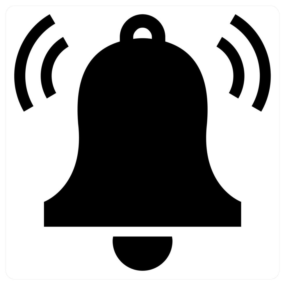 Alarm icon in black color vector