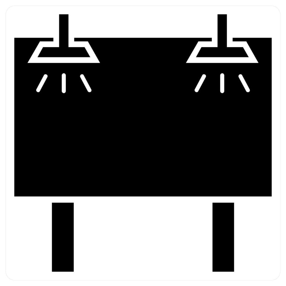 Ad Board icon concept in black color vector