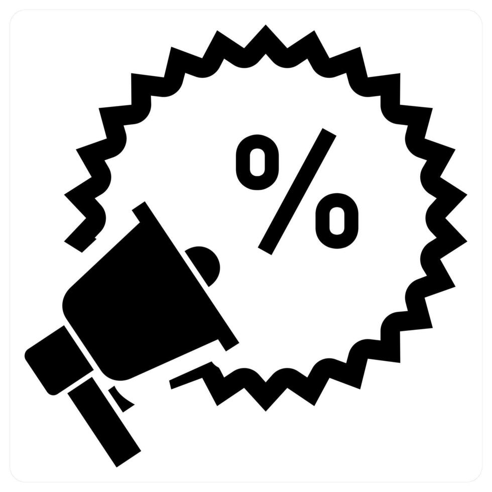 Advertising Offer concept in black color vector