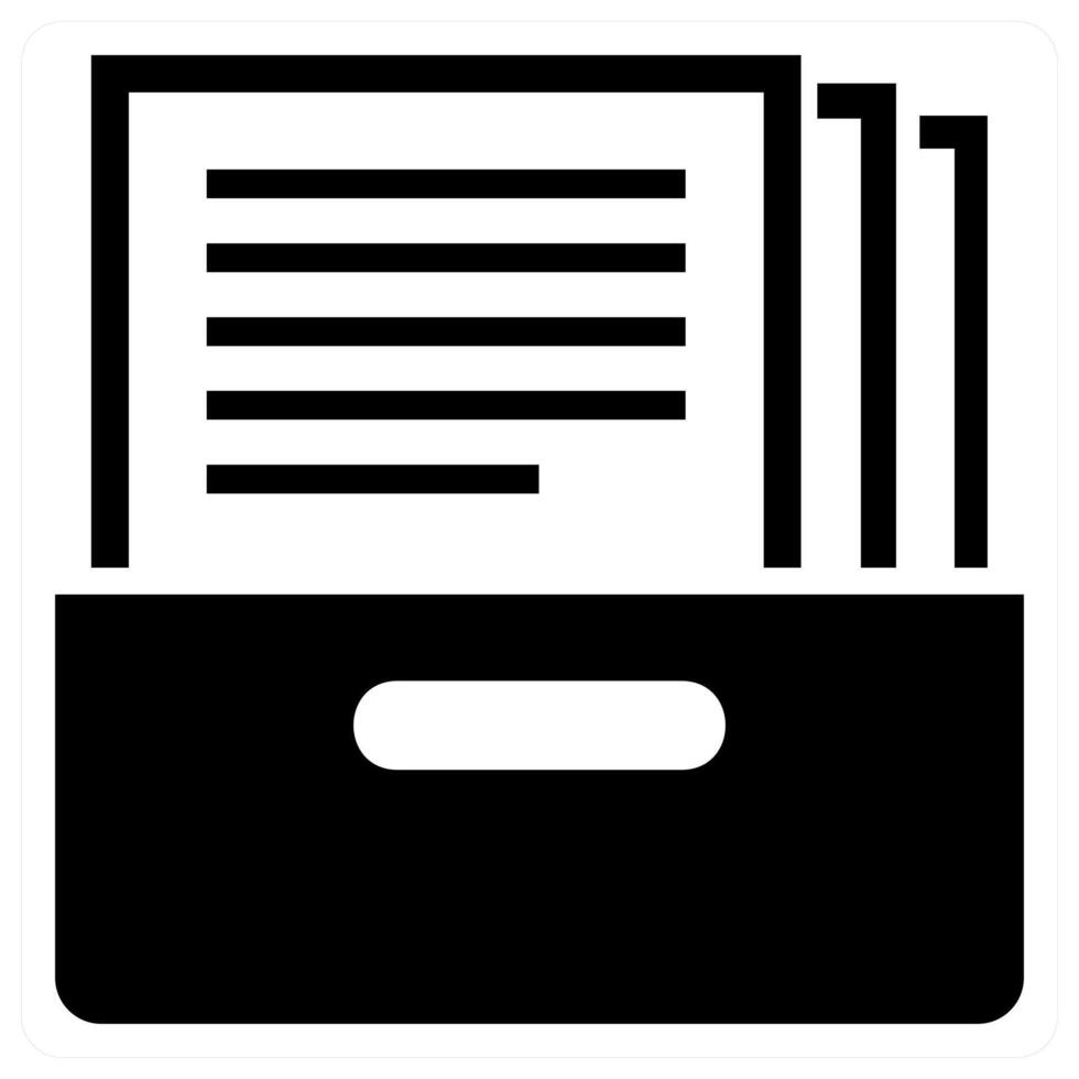 Archives icon concept in black color vector