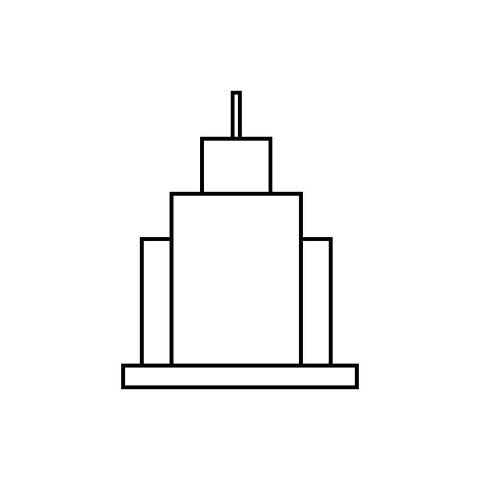 cityscape building urban isolated icon illustration design black and white vector