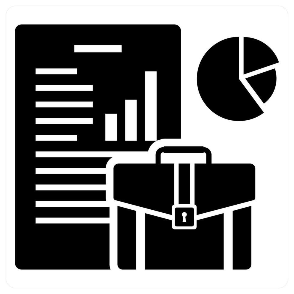 Business Audit icon concept in black color vector