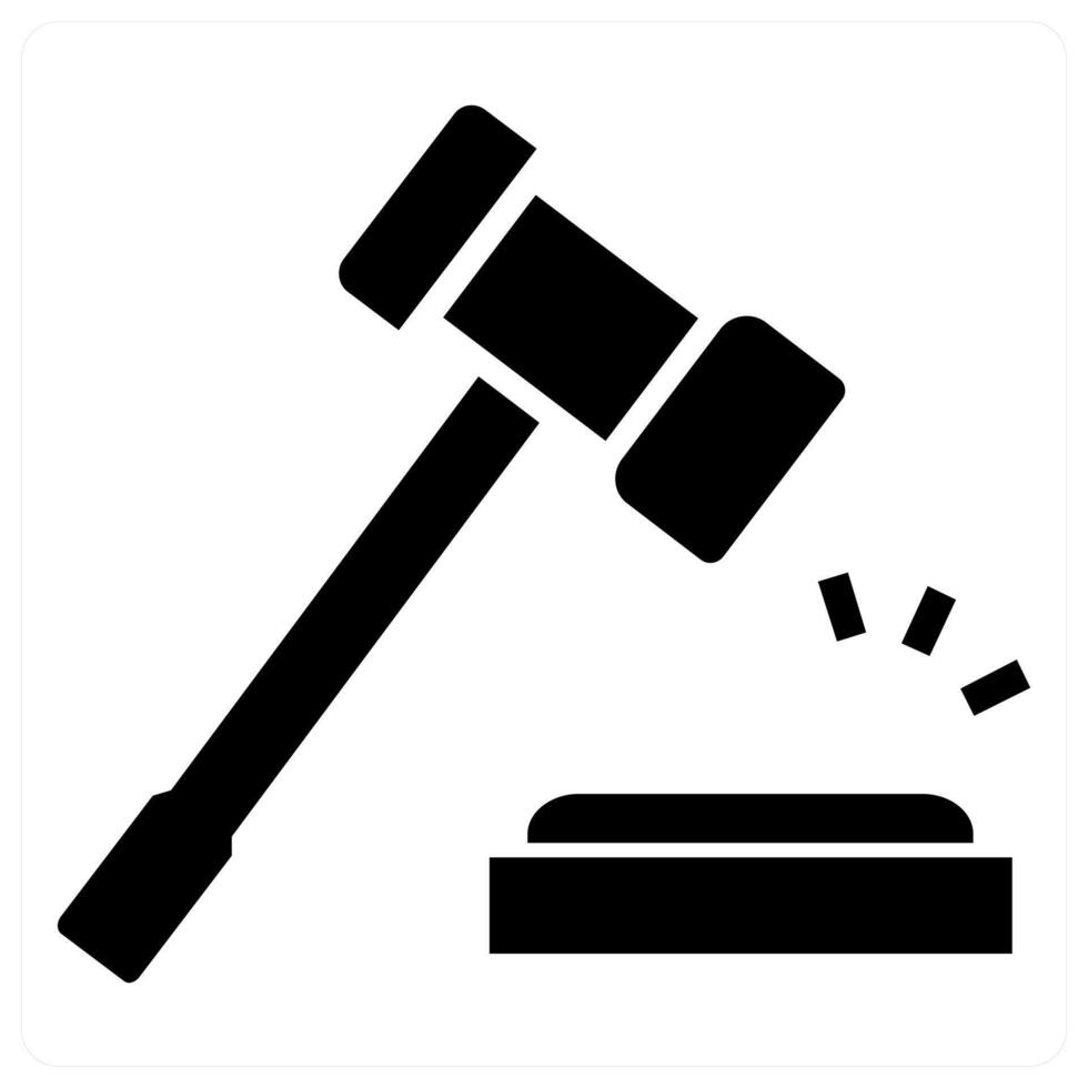 Business Law icon concept in black color vector