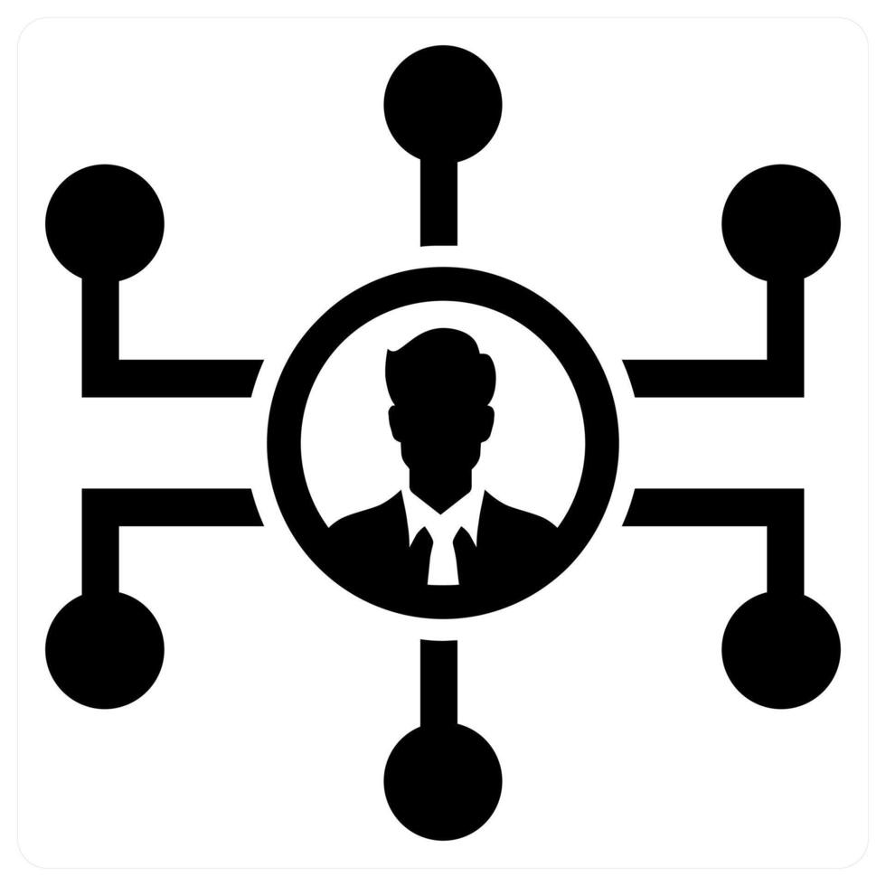 Business Connectivity concept in black color vector