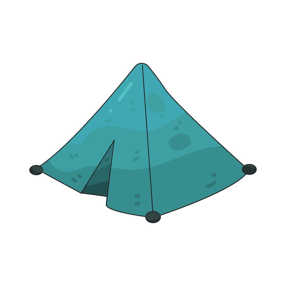 open tent illustration vector