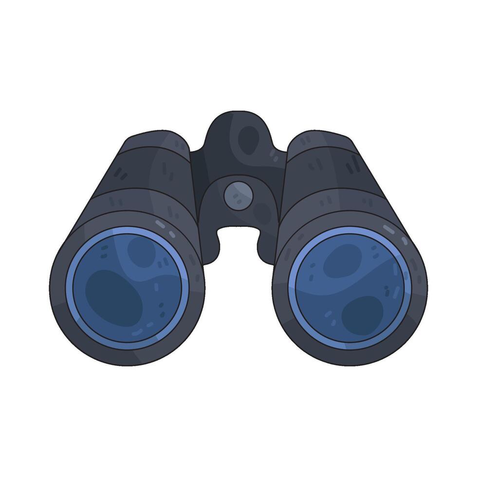 hiking binoculars illustration vector