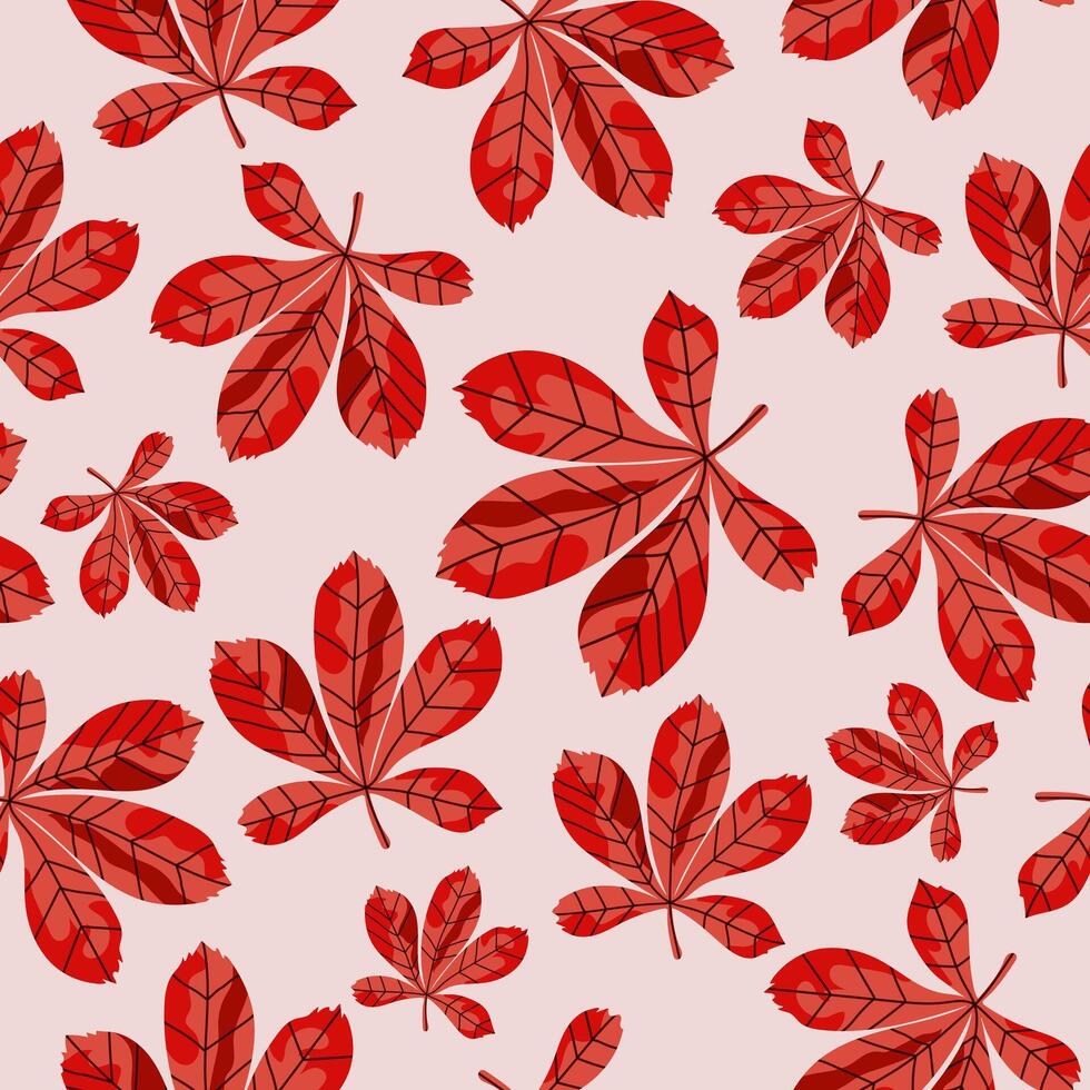 Bright autumn, background with autumn falling leaves. vector