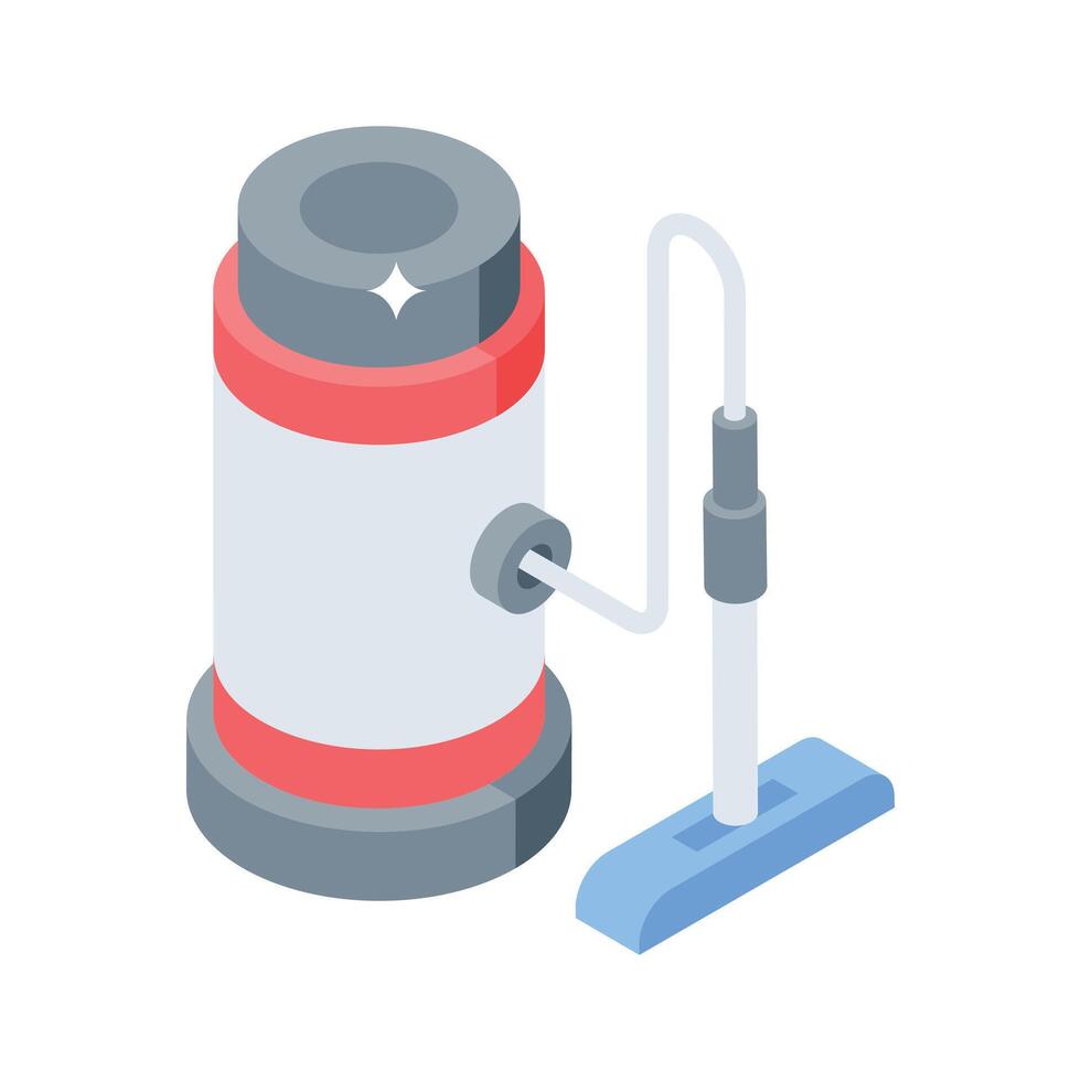 A isometric style icon of smart vacuum cleaner vector