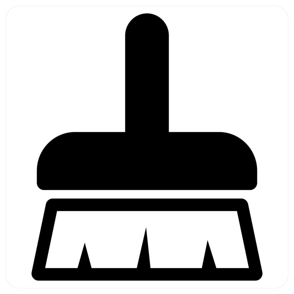 Cleaner icon concept in black color vector