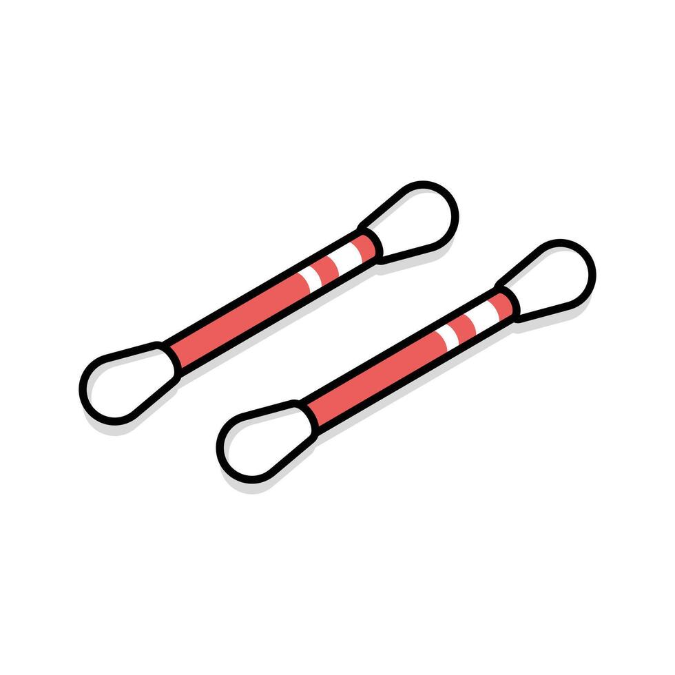 A modern isometric style icon of medical cotton buds vector