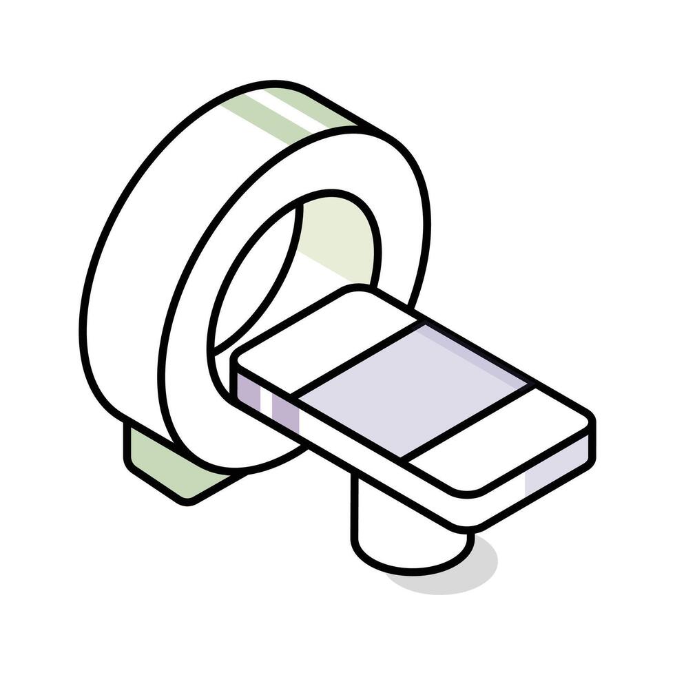 Check out this isometric icon for mri scan vector