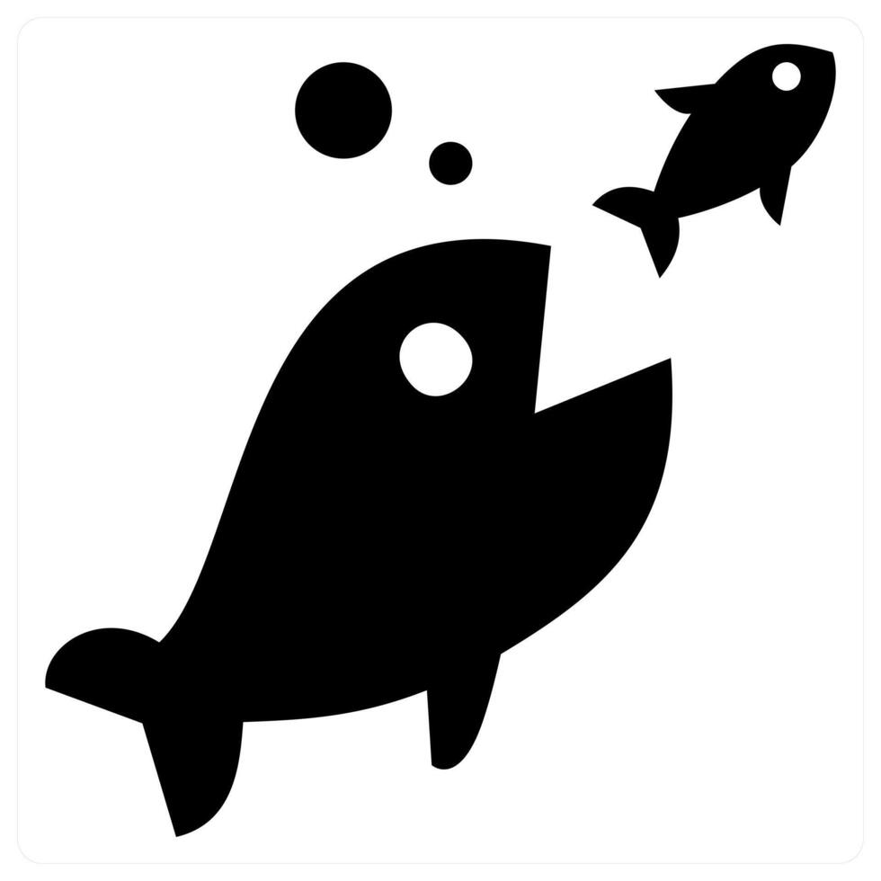 Fishing icon concept in black color vector