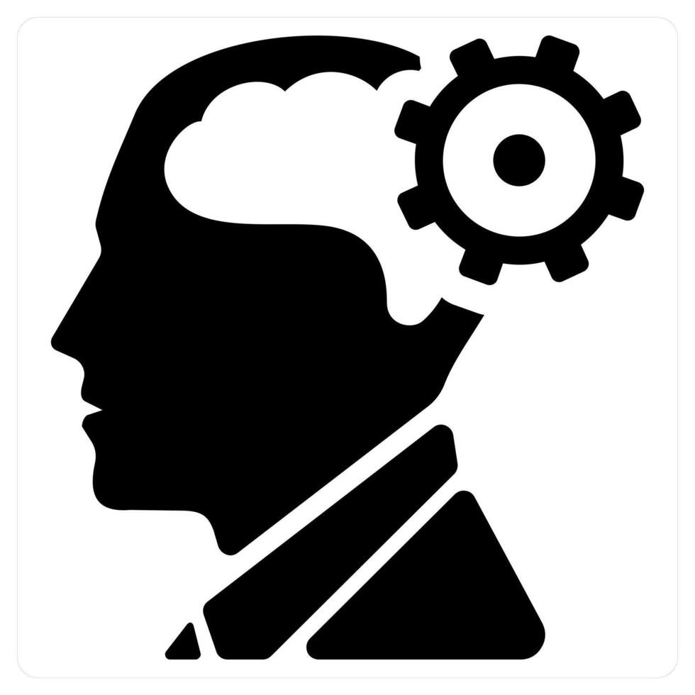 Customer Psychology icon concept in black color vector