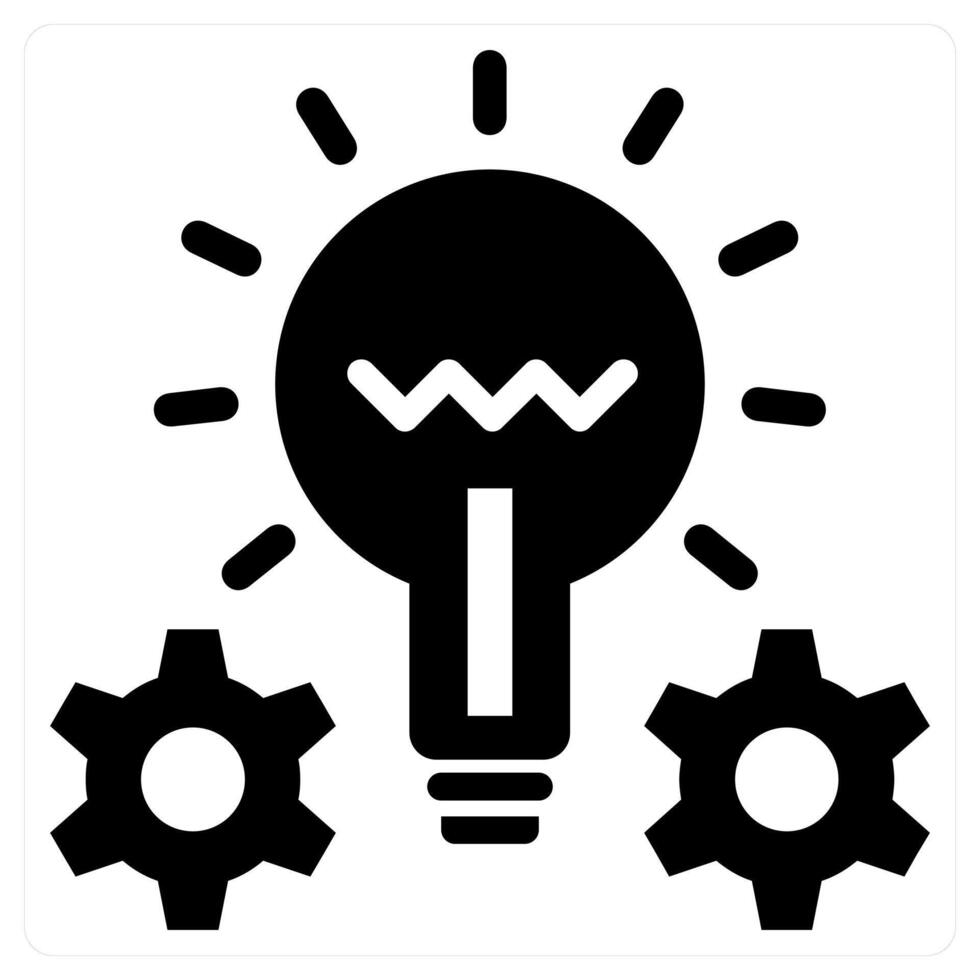 Creativity in black color vector