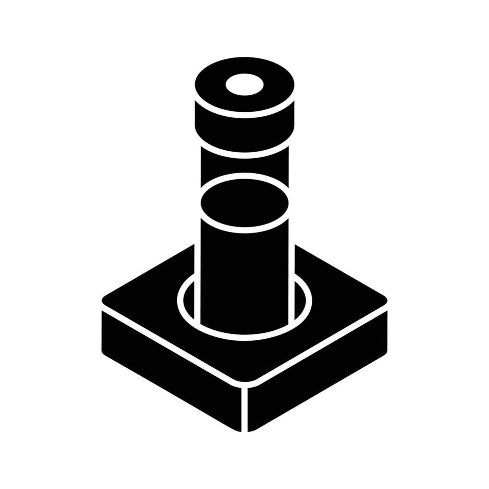 An amazing isometric style icon showing test tube. vector