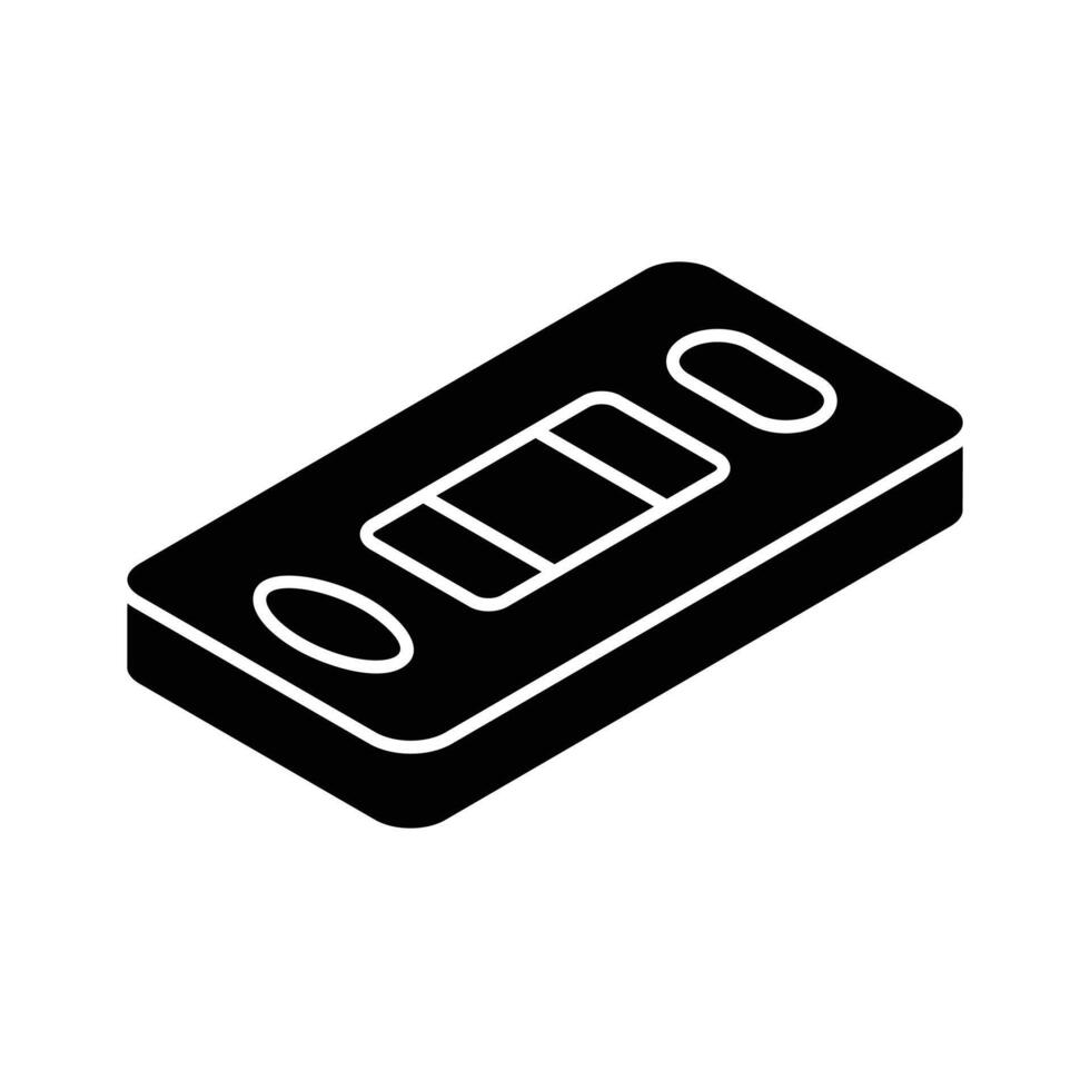 A customizable isometric filled icon of pregnancy kit. vector