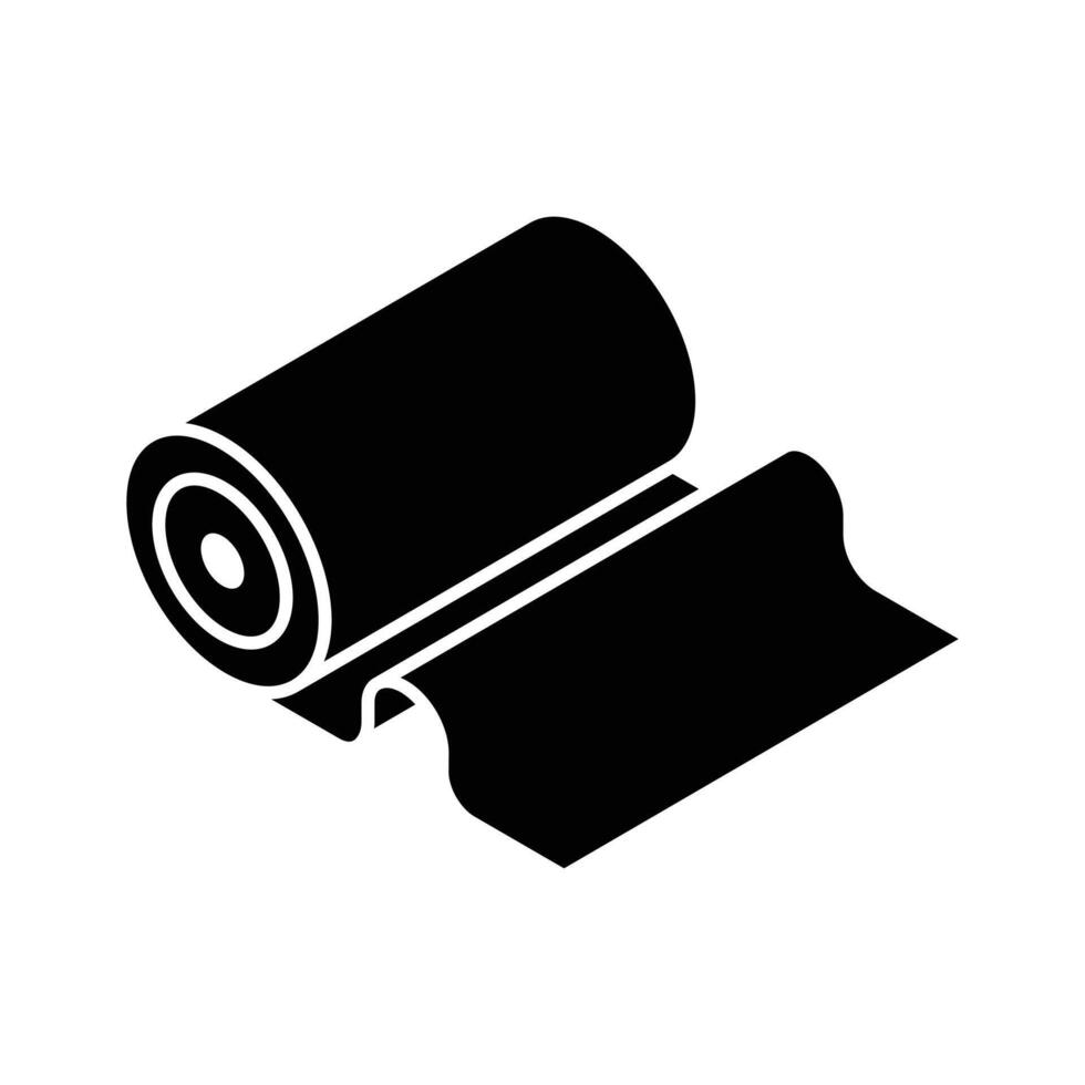 Visually engaging isometric icon of a bandage roll. vector