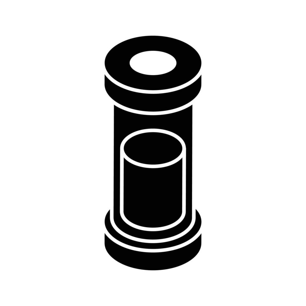 A modern isometric icon showing medical test sample. vector