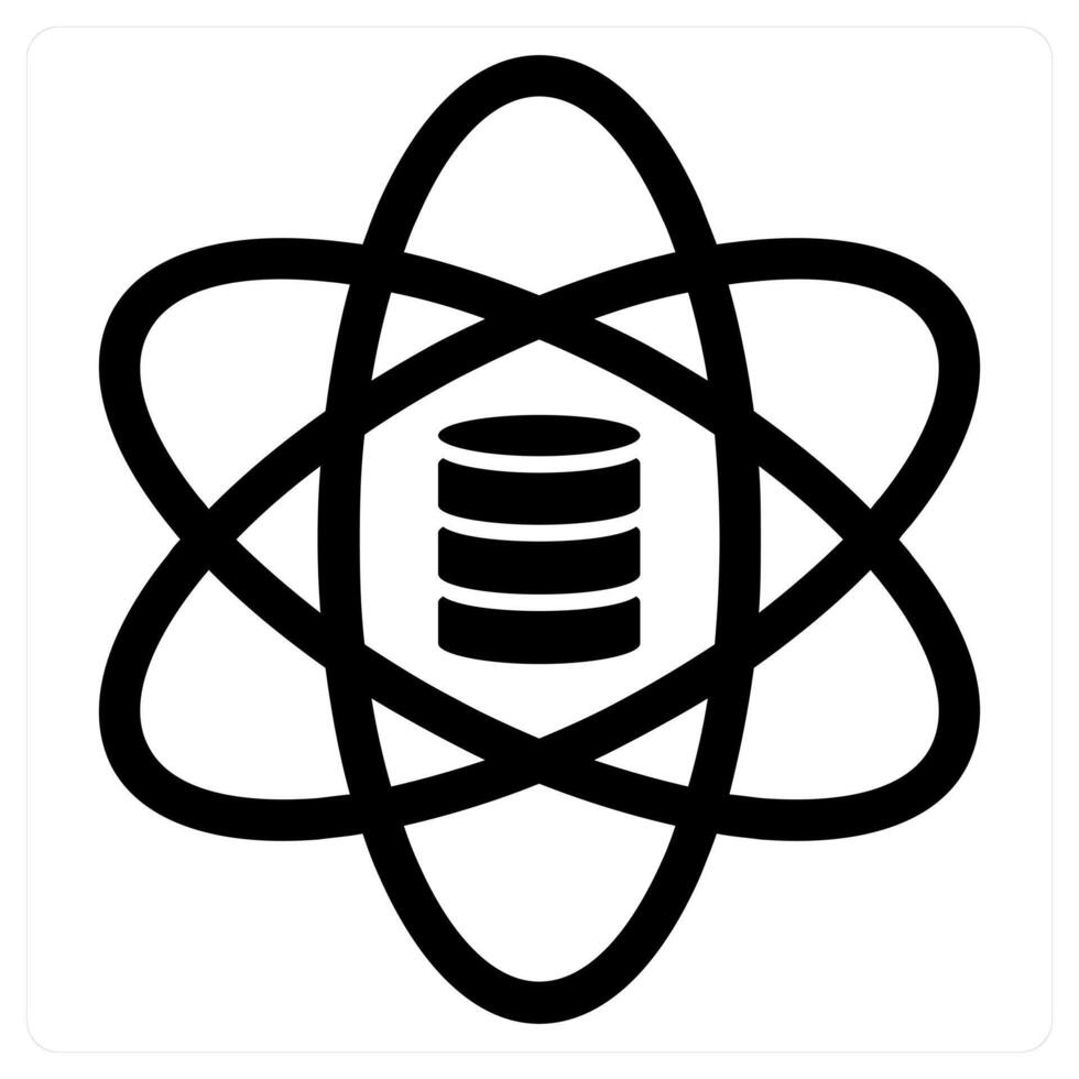 Server icon in black color vector