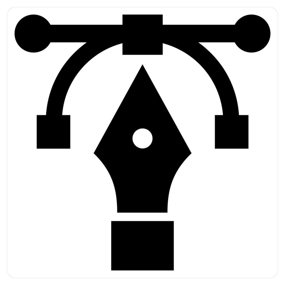 Design icon concept in black color vector