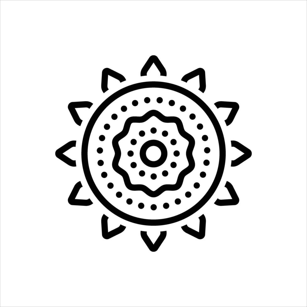 Black line icon artwork vector
