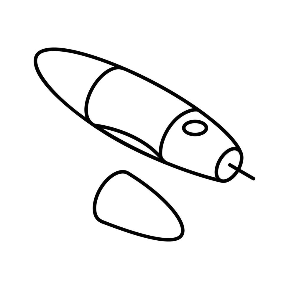 Premium isometric icon showing a digital insulin pen.. vector