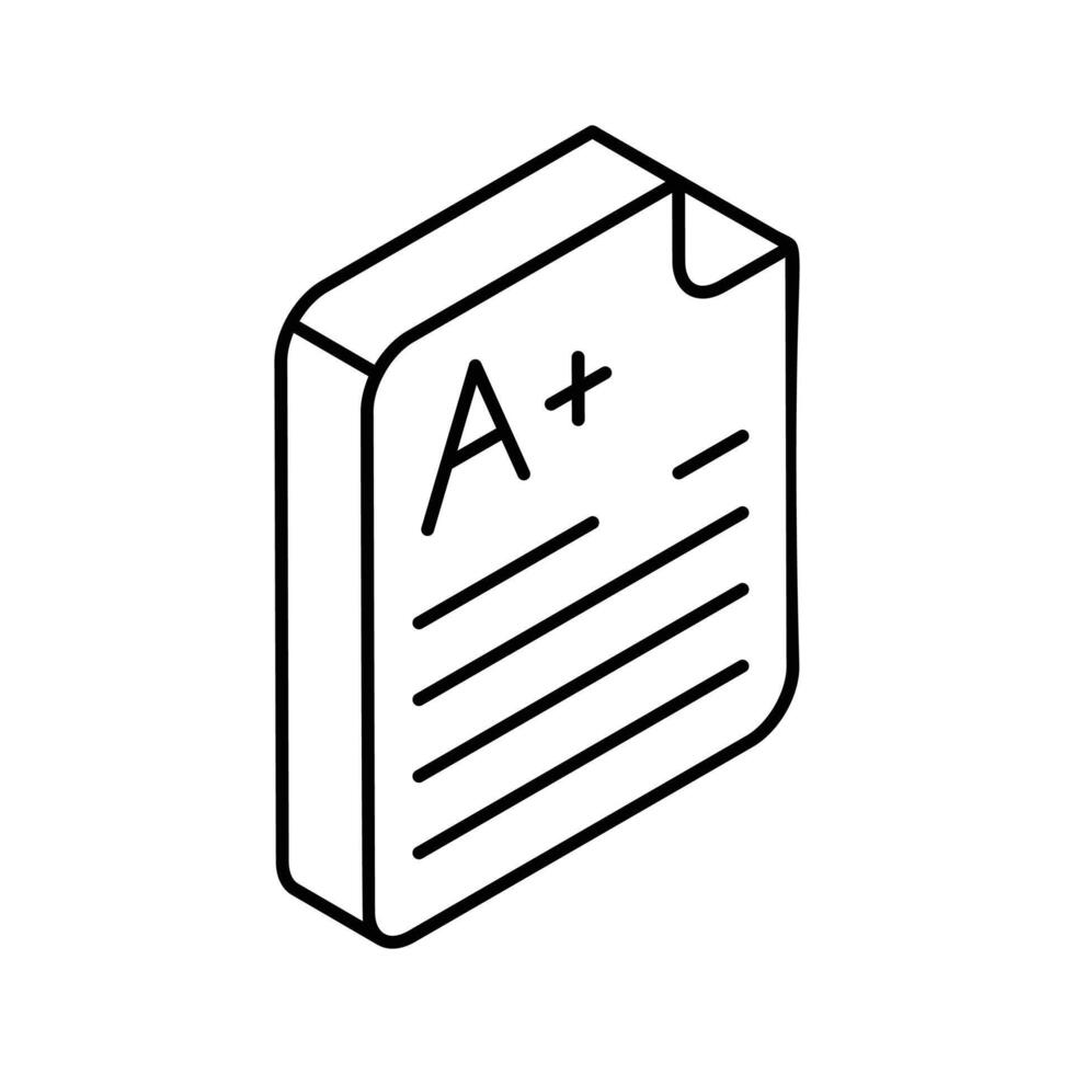 Well designed isometric icon of medical report.. vector