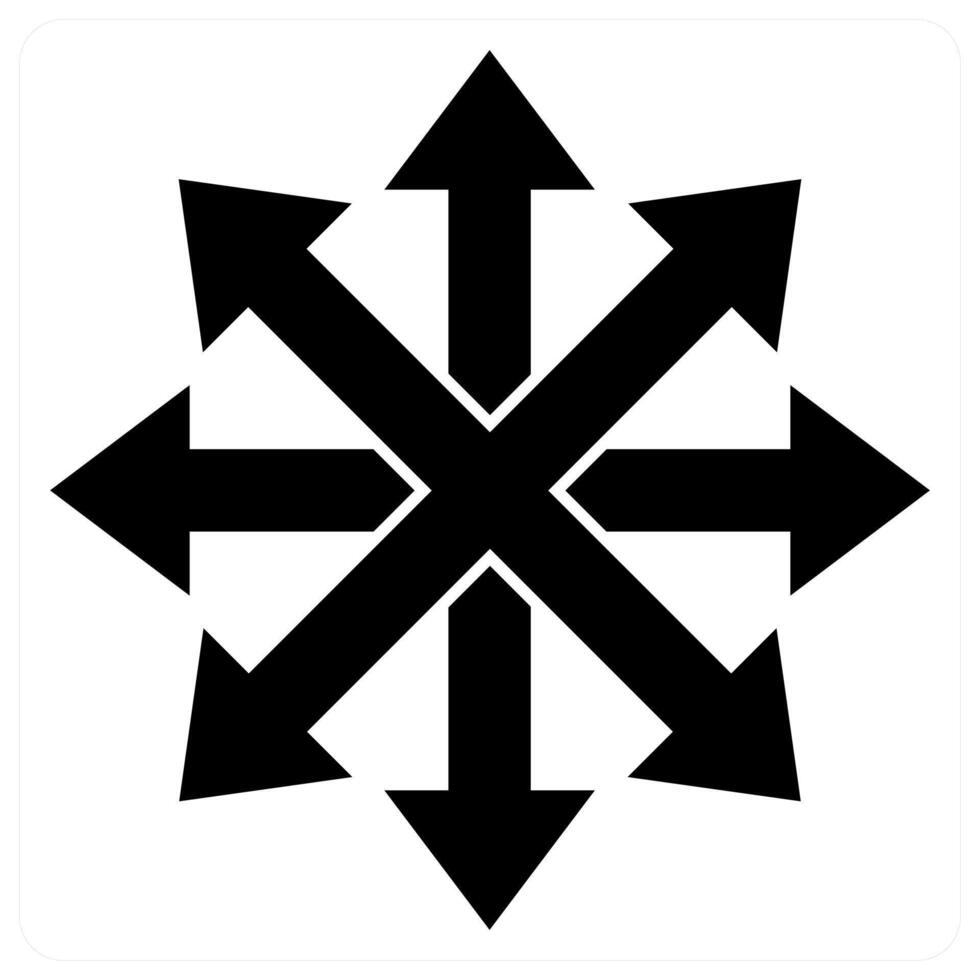 Directions icon in black color vector